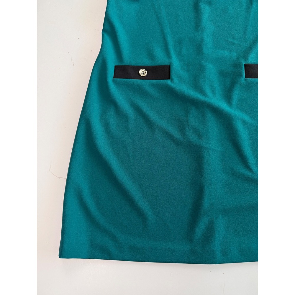 Tommy Hilfiger Womens Teal Green Short Sleeve Dress Faux Pockets Size 16 NWT - Picture 7 of 12